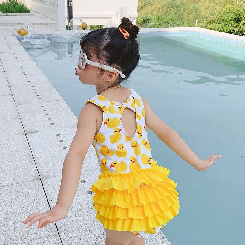 Bộ Đồ Bơi Một Mảnh Kiểu Nàng Tiên Cá Dễ Thương Nhanh Khô Cho Bé Gái