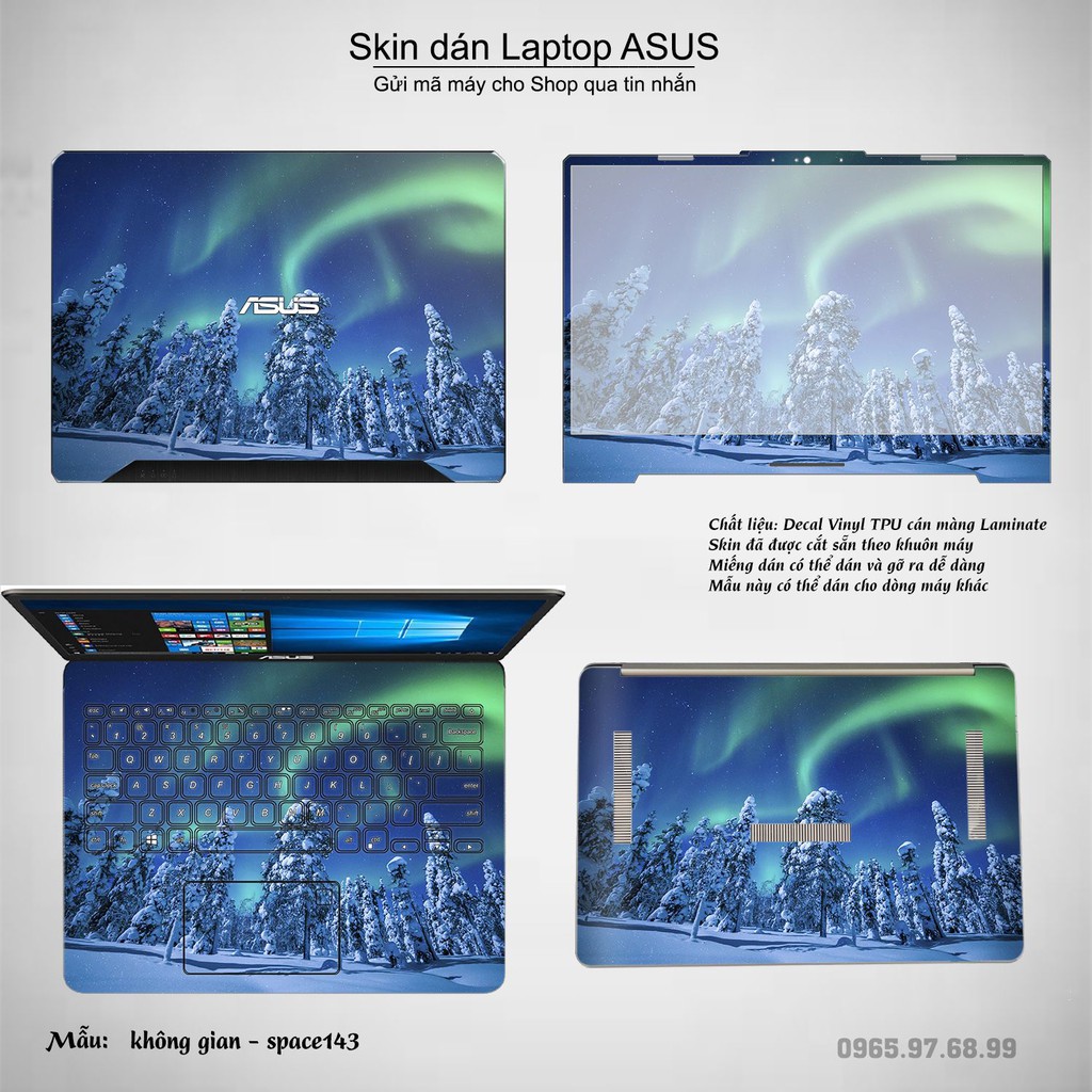 Skin dán Laptop Asus in hình không gian _nhiều mẫu 24 (inbox mã máy cho Shop)