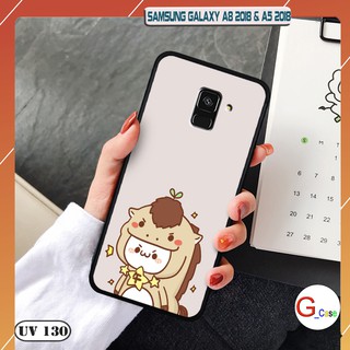 Ốp lưng Samsung Galaxy A8 2018 & A5 2018 nhám viền dẻo