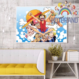 Bộ Tranh Đính Đá 5d Tự Làm Hình One Piece Độc Đáo