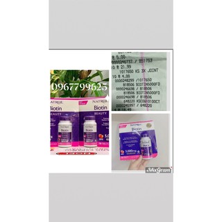 Viên uống hỗ trợ mọc tóc Natrol biotin beauty 5000mg