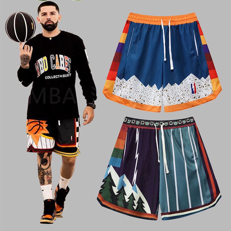 Quần Short Bóng Rổ NBA Curry Dáng Rộng Thời Trang Dành Cho Nam Giới