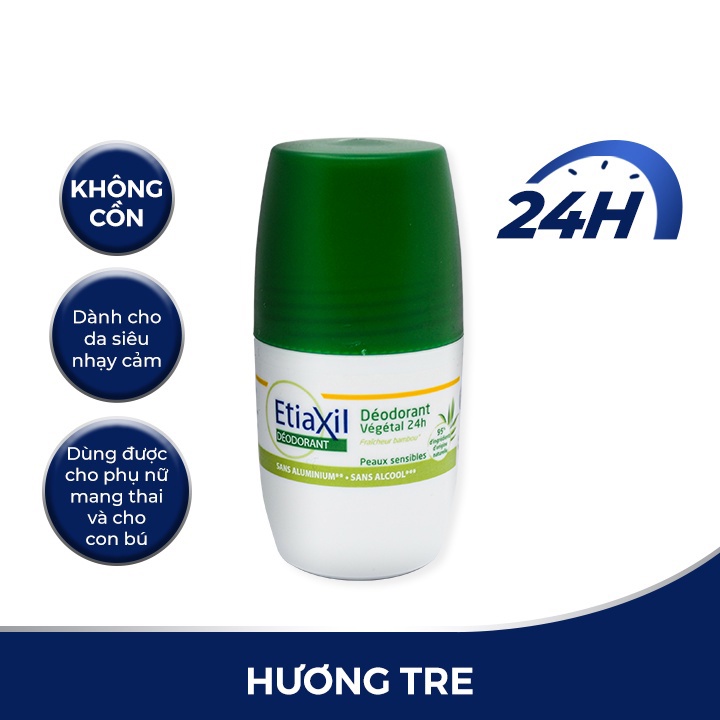 Lăn khử mùi hàng ngày Etiaxil 50ml hạn chế mùi hôi NPP shoptido