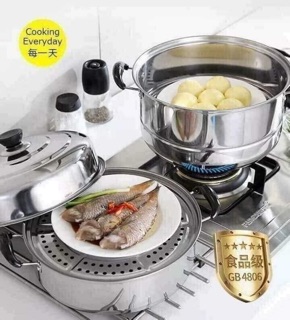NỒI HẤP 3 TẦNG INOX