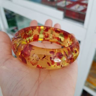 Vòng Tay Hổ Phách Bản Liền