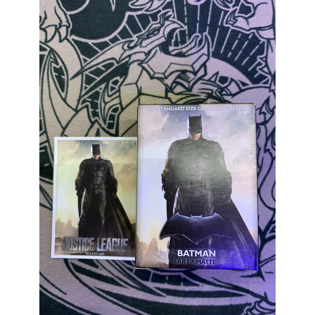 Phụ kiện Card Game Sleeve boc bài lẻ Dragon Shield Double art Batman matte