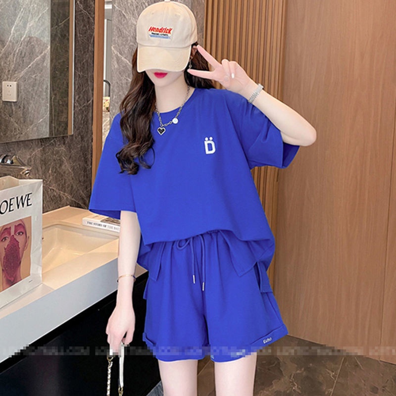Set Đồ Thể Thao Ngắn Tay Form Rộng Thời Trang Năng Động Cho Nữ