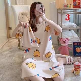 Đầm Dáng Suông ❤️ FREESHIP ❤️ Đầm thun họa tiết hoạt hình siêu CUTE TẶNG KÈM TÚI CUỘN❤️ | BigBuy360 - bigbuy360.vn