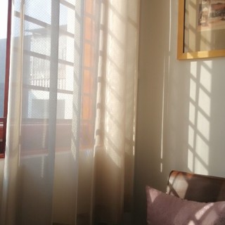 Rèm voan Homestay, studio HOME012 màu BE