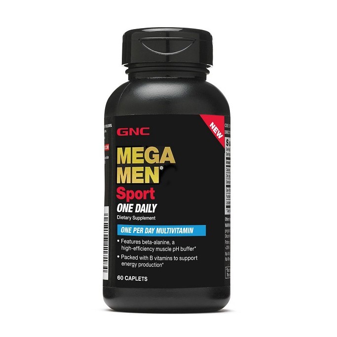 USA  - GNC Mega Men Sport One Daily 60 viên giúp nâng cao hiệu suất tập luyện thể dục thể thao, tăng cường cơ bắp