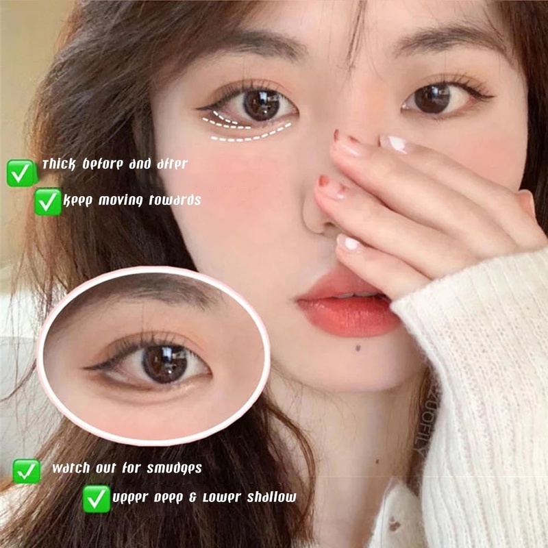 Bút Kẻ Mắt / Bút Kẻ Mắt Lâu Trôi Nhanh Khô Chống Thấm Nước Màu Nâu Mượt Mà