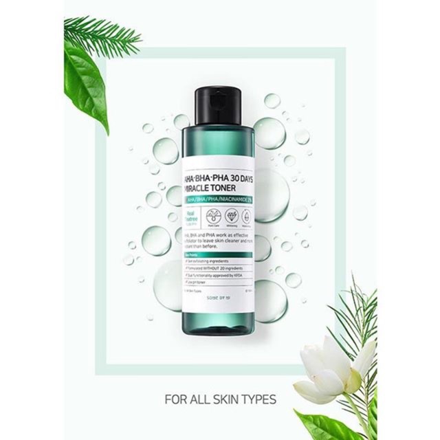 AHA/BHA/PHA 30 days miracle toner