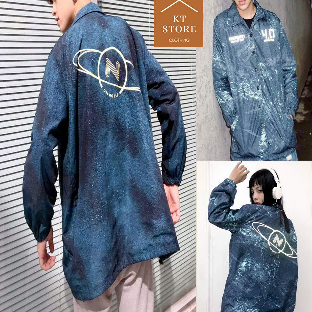 &lt;FREE SHIP&gt; Áo khoác dù loang phát sáng 2 lớp chất vải bao xịn, dày dặn, y ảnh 100% (N)