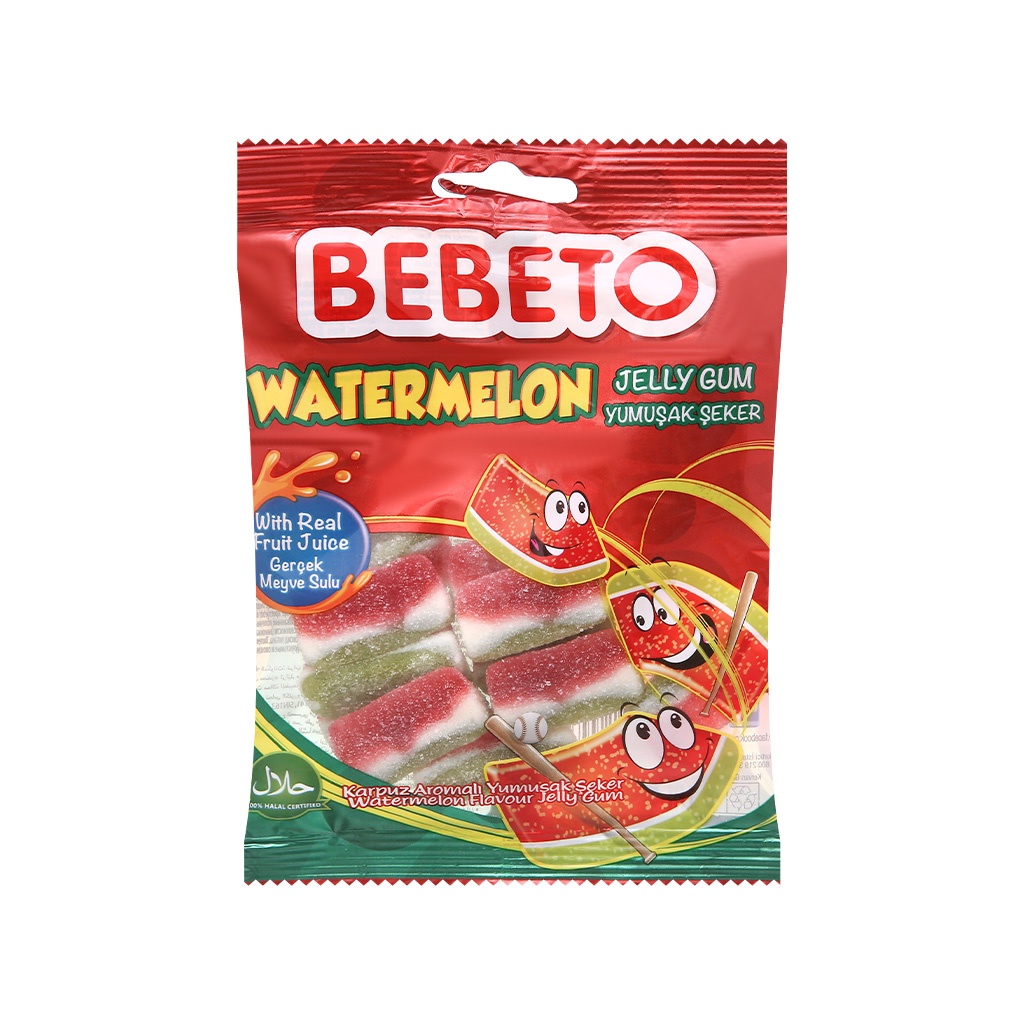 KẸO DẺO TRÁI CÂY BEBETO HÌNH DỄ THƯƠNG 80g