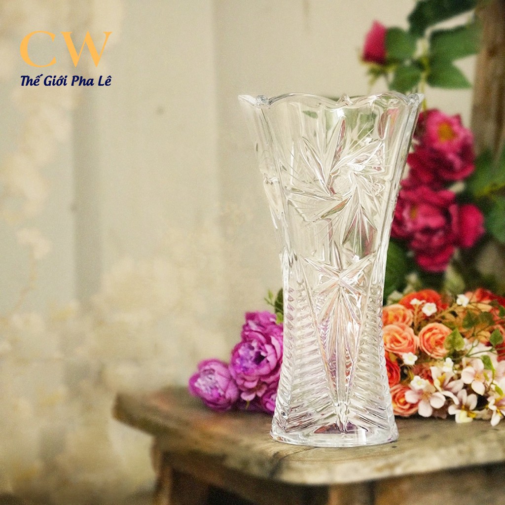 Lọ Hoa Pha Lê Tiệp Bohemia Pinwheel Cao Cấp