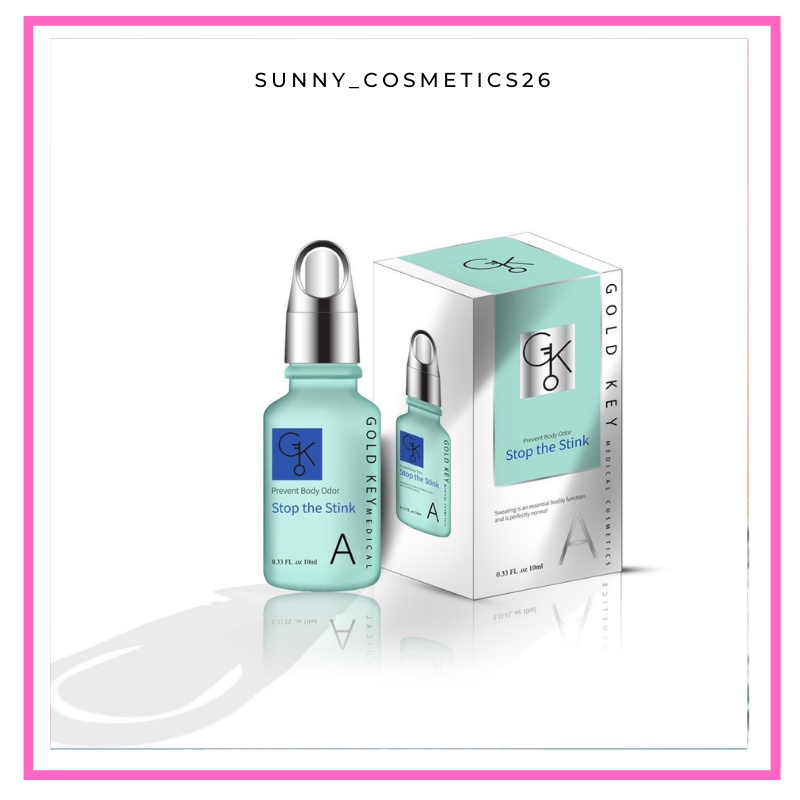Tinh chất khử mùi hôi nách ngăn mùi cơ thể GOLD KEY STOP THE STINK 10ml