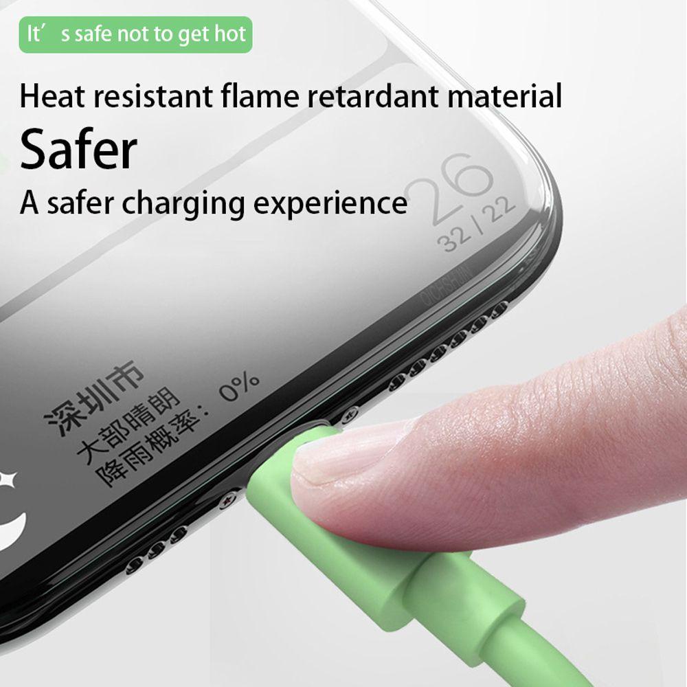 Dây Cáp Sạc Usb 3A Micro Usb Bằng Silicon Mềm Chất Lượng Cao