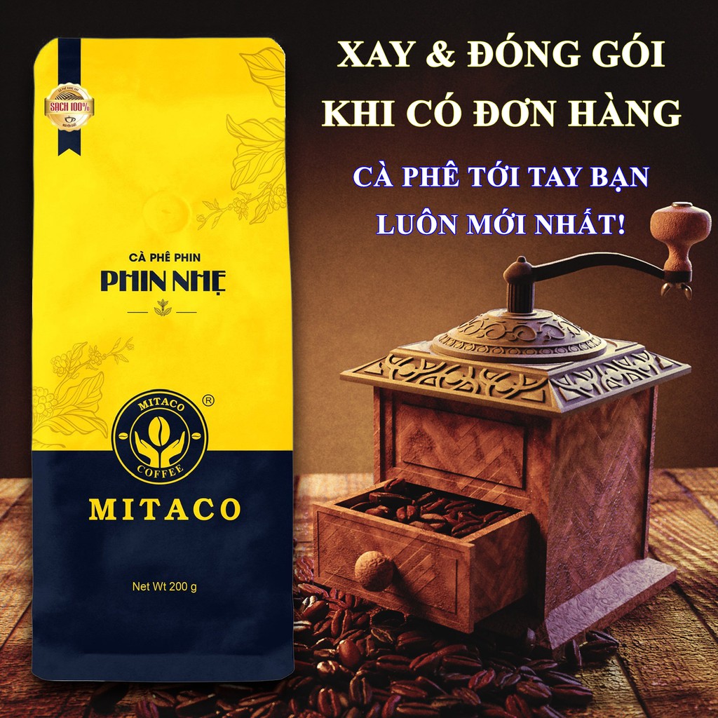 Cà Phê Phin Nhẹ MITACO COFFEE (Gói 200g)