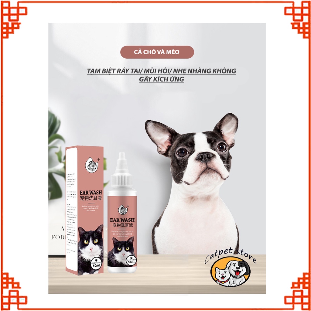Nước rửa tai chó mèo,nước vệ sinh tai cho thú cưng