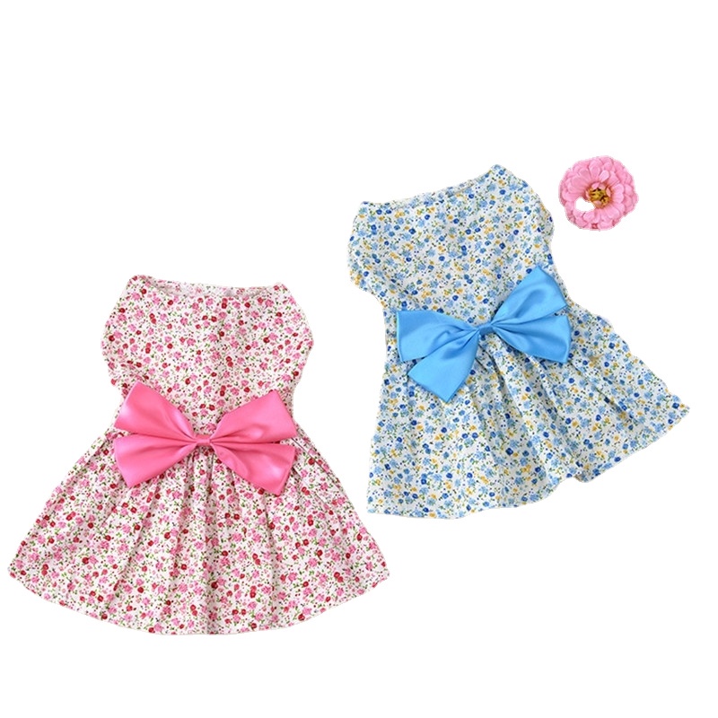 Đầm Họa Tiết Caro Dễ Thương Thời Trang Xuân Hè Cho Cún Cưng