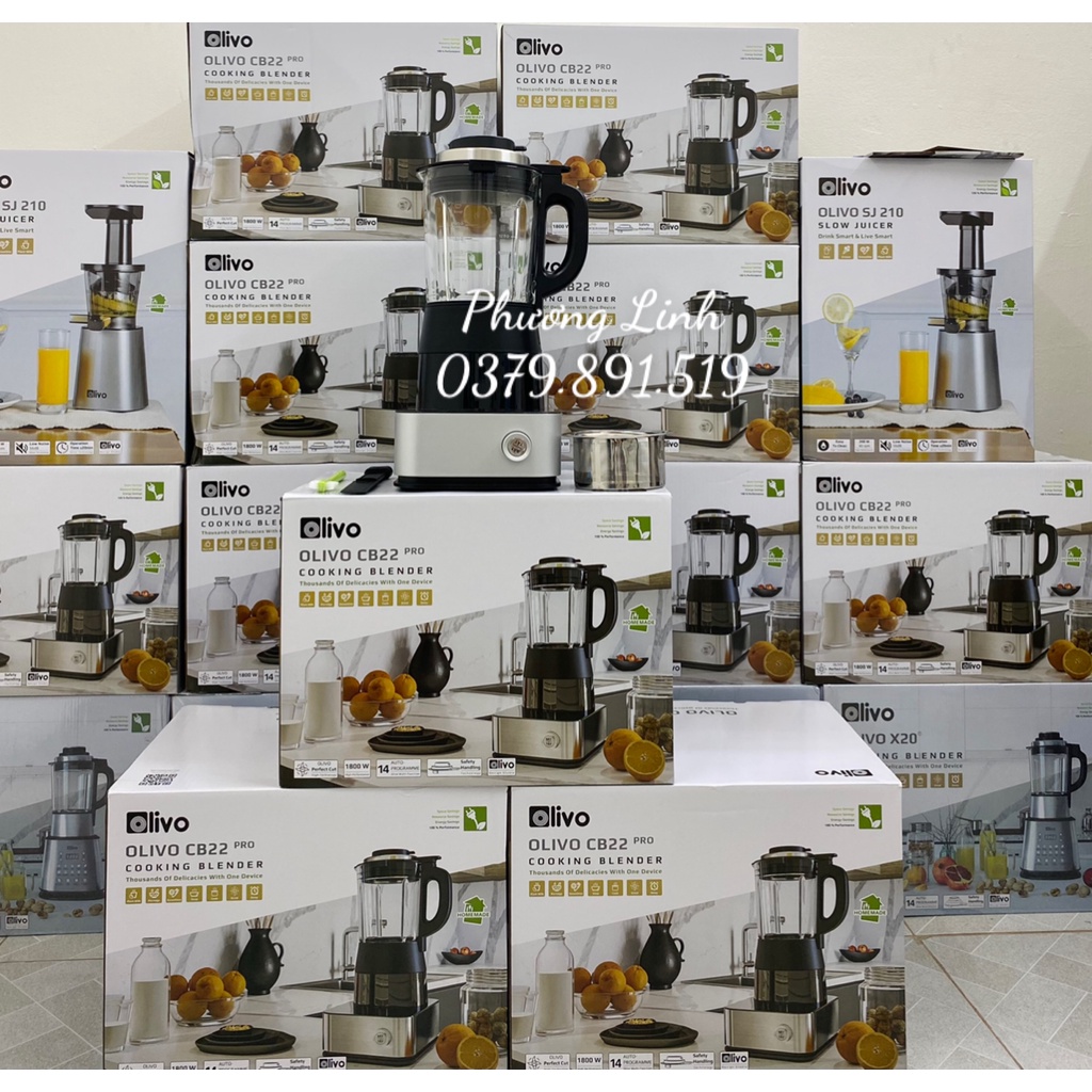 Máy Làm Sữa Hạt Olivo CB22 . Dung tích 1.75L Bảo hành 24 tháng - Hàng Chính Hãng