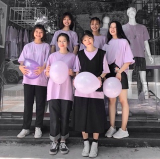 Áo Oversize Tím Unisex