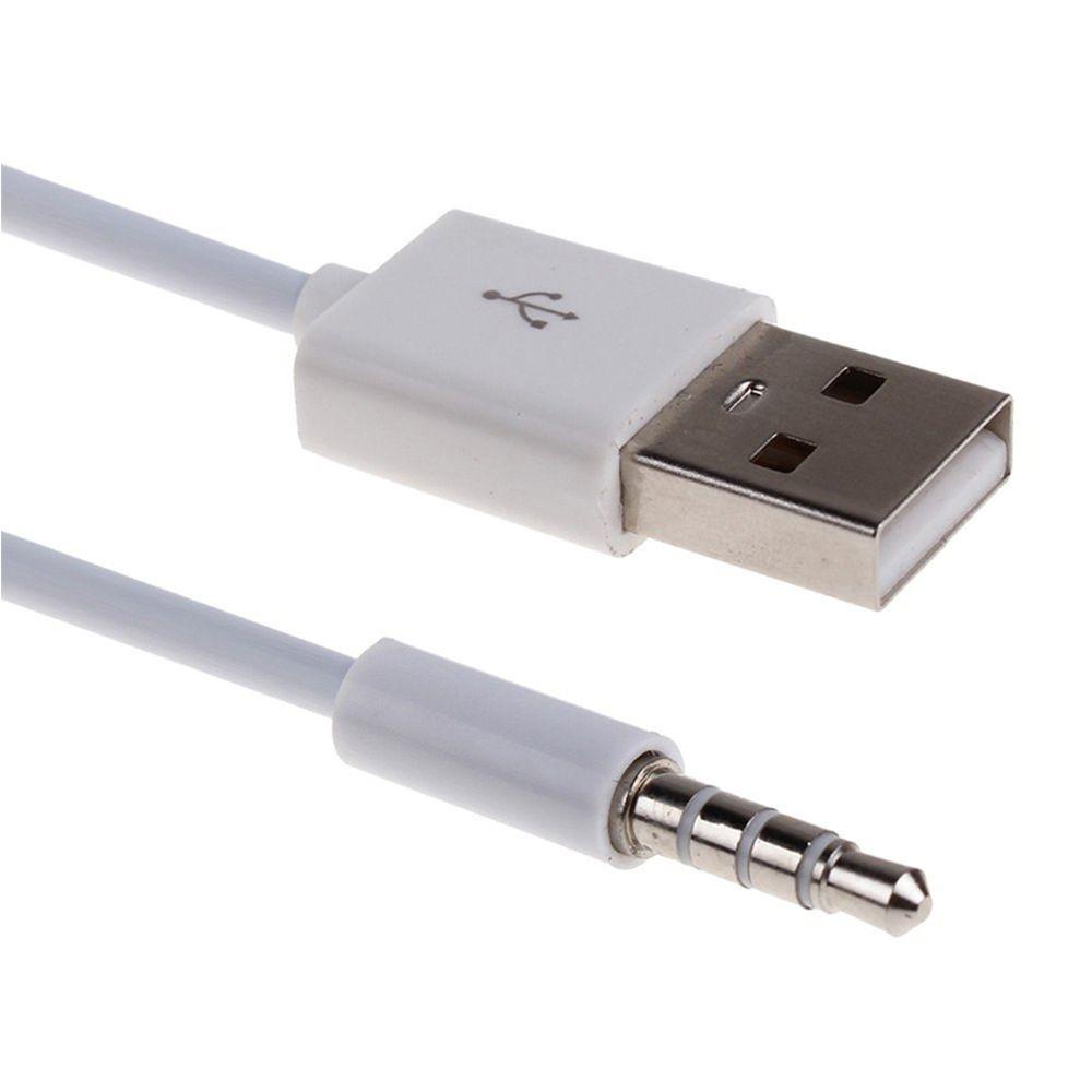 Dây Cáp Sạc / Truyền Dữ Liệu AUX MP3 Cổng USB 2.0 Màu Trắng Nhỏ Gọn Dành Cho Xe Hơi