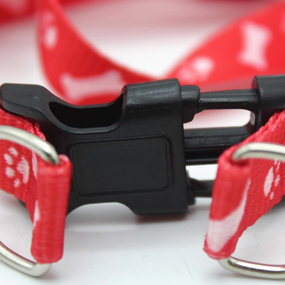 Dây Dắt Thú Cưng Đi Dạo Kèm Dây Dắt In Họa Tiết Xương Chó Dễ Thương Độc Đáo Chất Lượng Cao