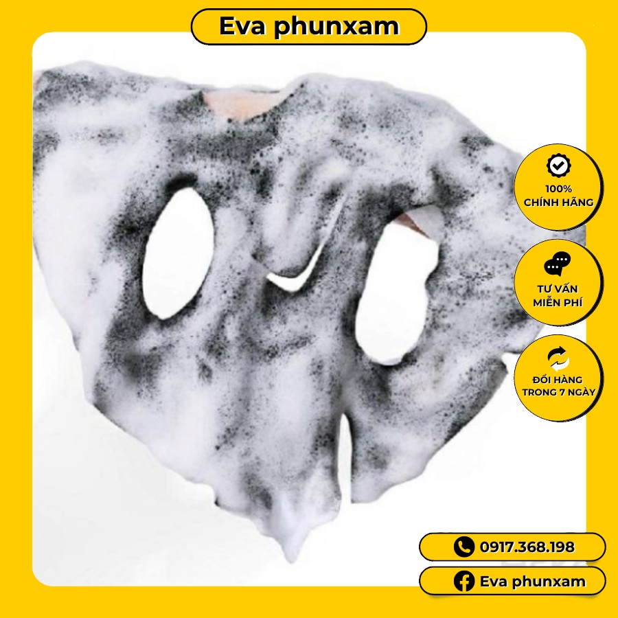 Mặt nạ than sủi bọt thải độc amino acid dùng cái nhân,spa thẫm mỹ viện.