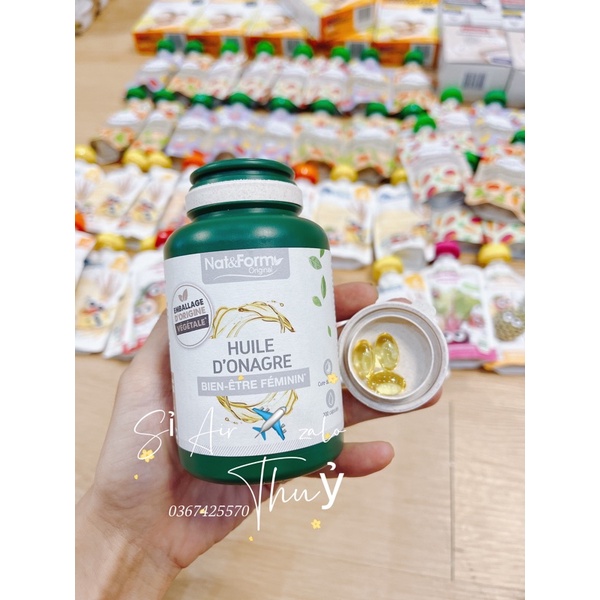 Hoa anh thảo hữu cơ Nat &amp; Form hộp 200 viên của Pháp