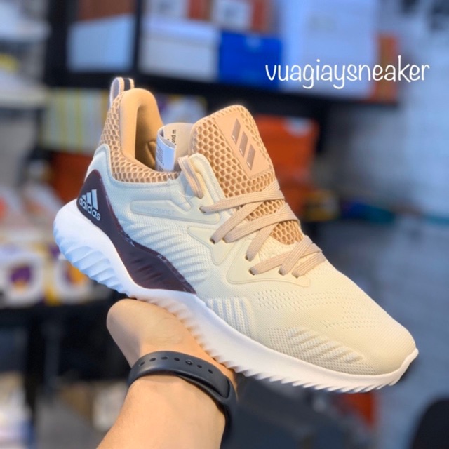 Giày thể thao sneaker alpha bounce 2018 kem tím