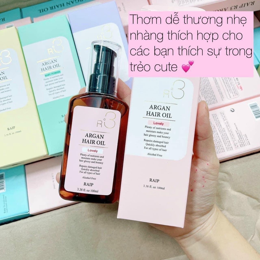 [Mẫu Mới] Tinh Dầu Argan Dưỡng Tóc R3 Hair oil RAIP 100ml Dưỡng Tóc Chắc Khoẻ - DUXBO