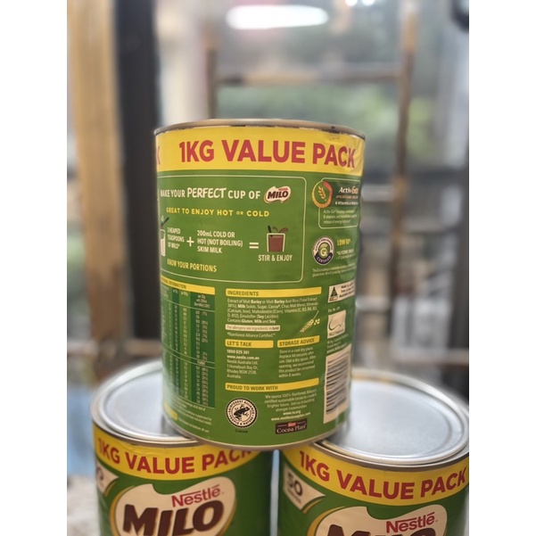 Sữa bột Milo - 1kg - Hàng nội địa Úc