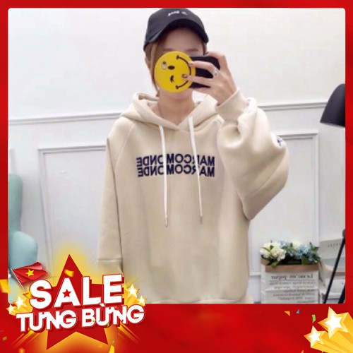 ÁO KHOÁC NỈ BÔNG HOODIE UNISEX TRƠN - NÓN 2 LỚP - THỜI TRANG THU ĐÔNG (HỒNG RUỐC) - Hàng nhập khẩu