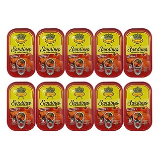 Lốc 10 Hộp Cá Trích SeaCrown Ngâm Dầu Và Sốt Cà Chua 125G