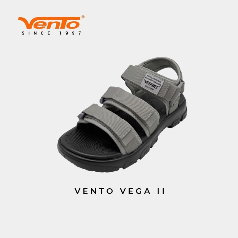 Giày sandal Vento, Giày quai hậu nam nữ 3 quai VENTO VEGA II màu đen, xám