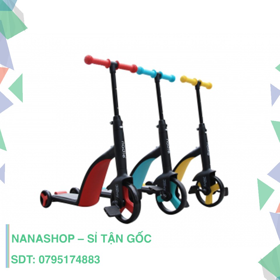 (Sỉ) Xe Nadle Joovy 3 in 1 - siêu xe 3 trong 1: scooter, chòi chân, ba bánh cho bé