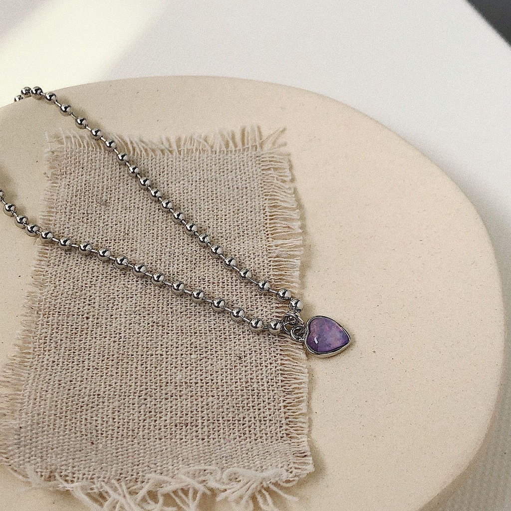 Vòng cổ choker iF YOU mặt trái tim phong cách Hàn Quốc dành cho nữ