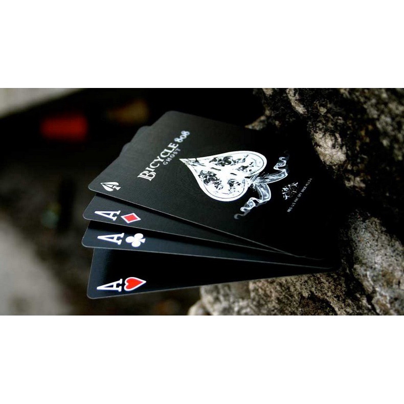 Bộ Bài Bicycle Đen Bóng Ma, Bicycle Black Ghost Playing Cards, Thẻ Sưu Tập USPCC, Trò Chơi Thẻ Ma Thuật, Đạo Cụ Ảo Thuật Cho Nhà Ảo Thuật