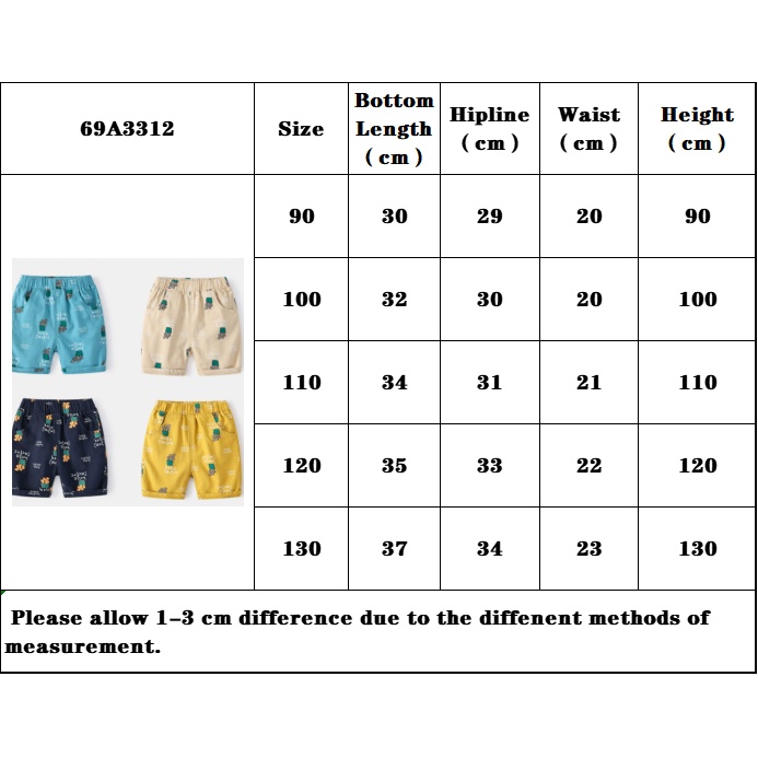Quần short Soffny cotton màu trơn mềm mại thời trang cho bé