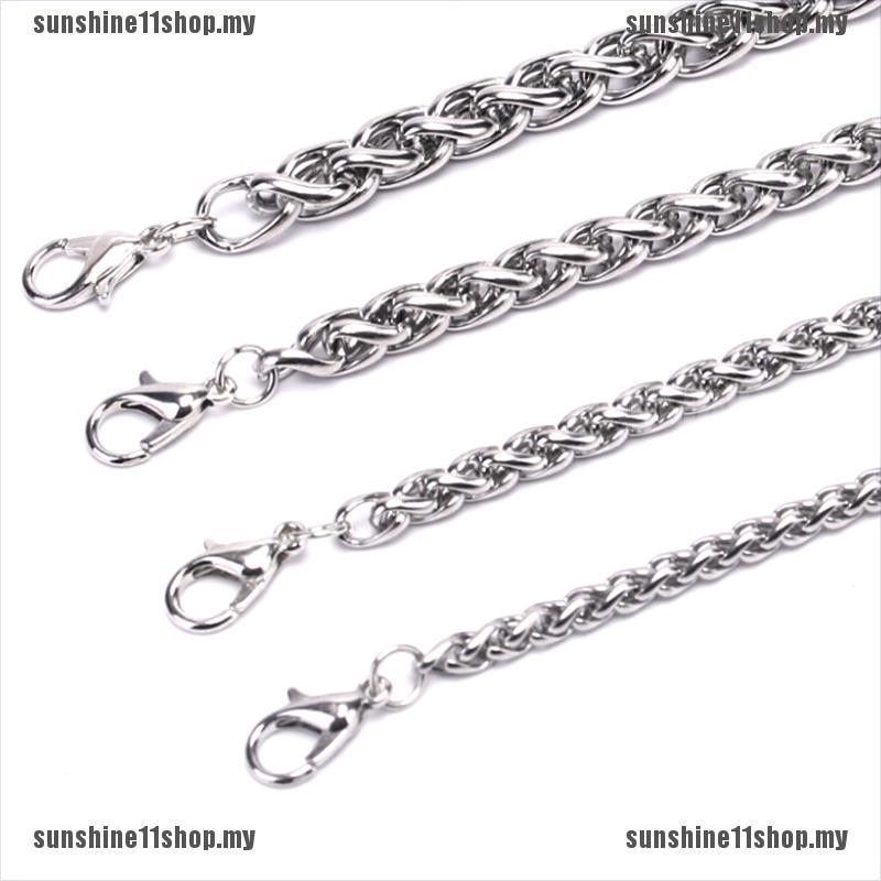 Silver Men 's Stainless Steel Chain Bracelet Bangle Jewelry Punk