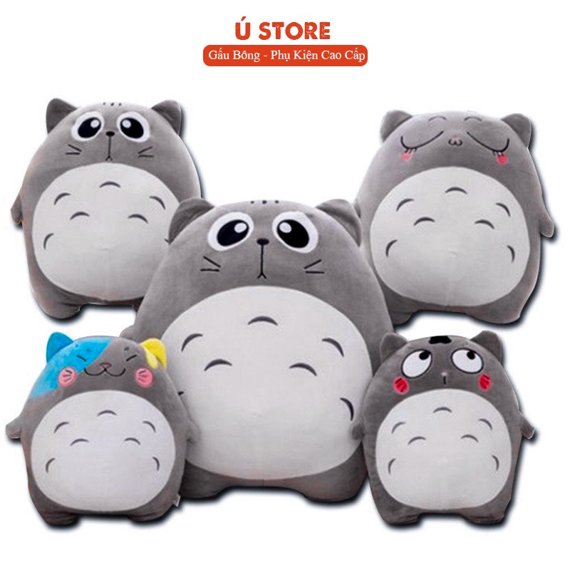 [RẺ VÔ ĐỊCH] Gấu bông Totoro Biểu Cảm siêu mềm mịn, Thú Nhồi Bông Totoro Cao Cấp, Ú Store