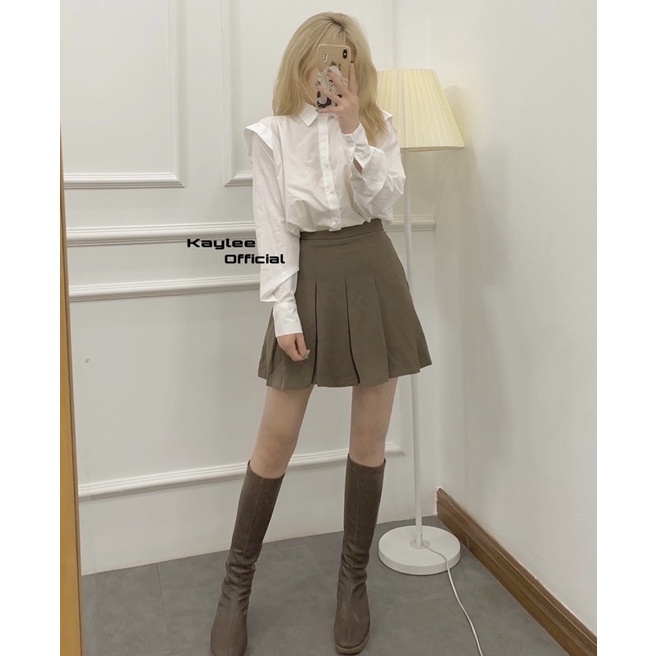 Sơ Mi Trắng Pha Cổ Ren Ulzzang Hàng QC ảnh thật cận chất Kaylee