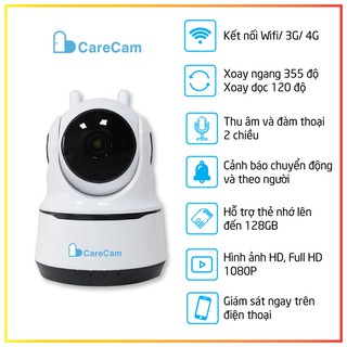 Camera Ip Wifi CareCam F200 Full HD 1080P