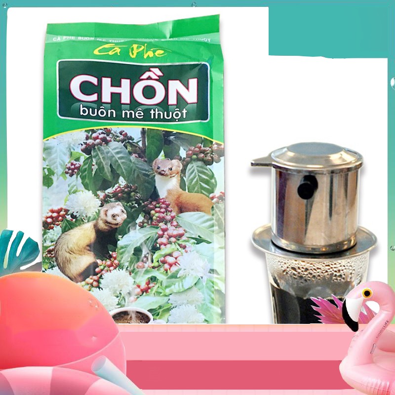 [ LUÔN CHÁY HÀNG VÌ QUÁ NGON ] Cà phê pha phin đậm đà Chồn Buôn Mê Thuộc của cty Cao Đại Nguyên thượng hạng 500gr CX NXG