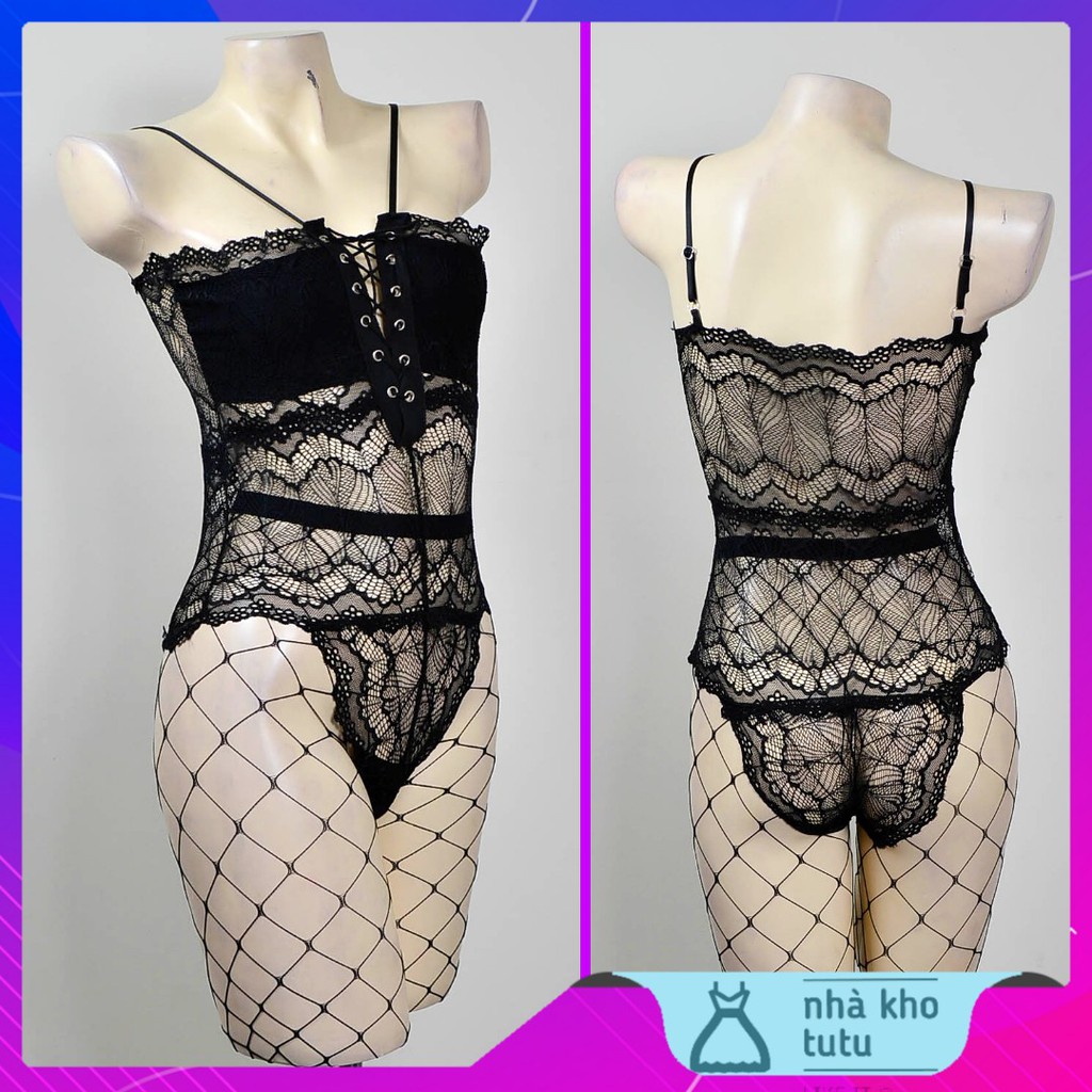 Set đồ ngủ Badgirl cực chất/ tùy chọn quần lưới L262_SKINI