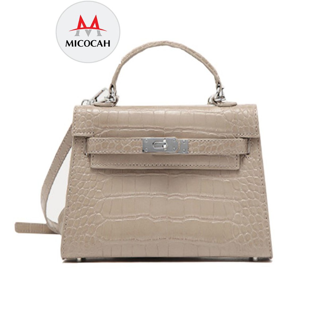 Túi Xách Nữ Đeo Chéo Đeo Vai MICOCAH Kiểu Dáng Thời Trang Phối Vân Da Rắn Siêu Đẹp MC15 - Micocah Mall