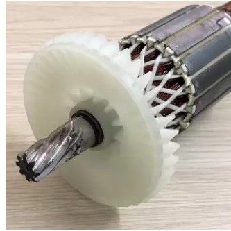 Rotor cắt sắt MUDI Hikari LS2414 và CROWN 15194  - 8 Răng Thân 57mm Dài 203mm  - Tặng chổi than