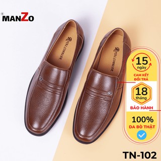 Giày da nam cao cấp dành cho tuổi trung niên - Bảo hành 12 tháng tại Manzo - TN 102