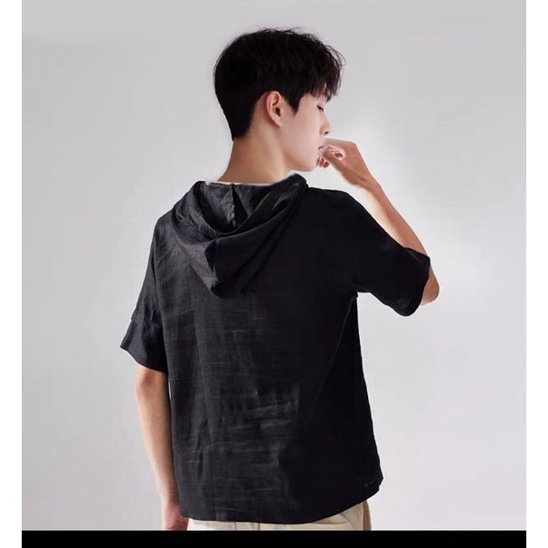 Áo thun Stee Hoodie Tay ngắn WINDY - Giá sỉ Unisex